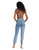 Nina High Rise Cigarette Jean In Calypso