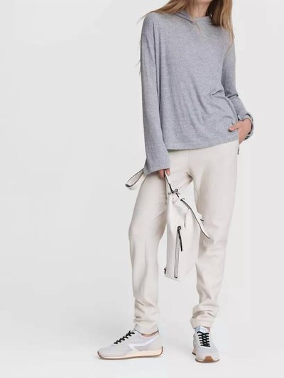 Rag And Bone New York The Knit Rib Hoodie In Light Grey product