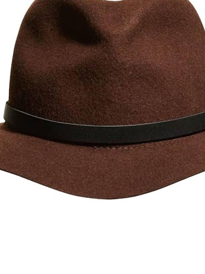 Rag And Bone New York Women's Floppy Fedora Packable Matter Hat In Brown Melange product