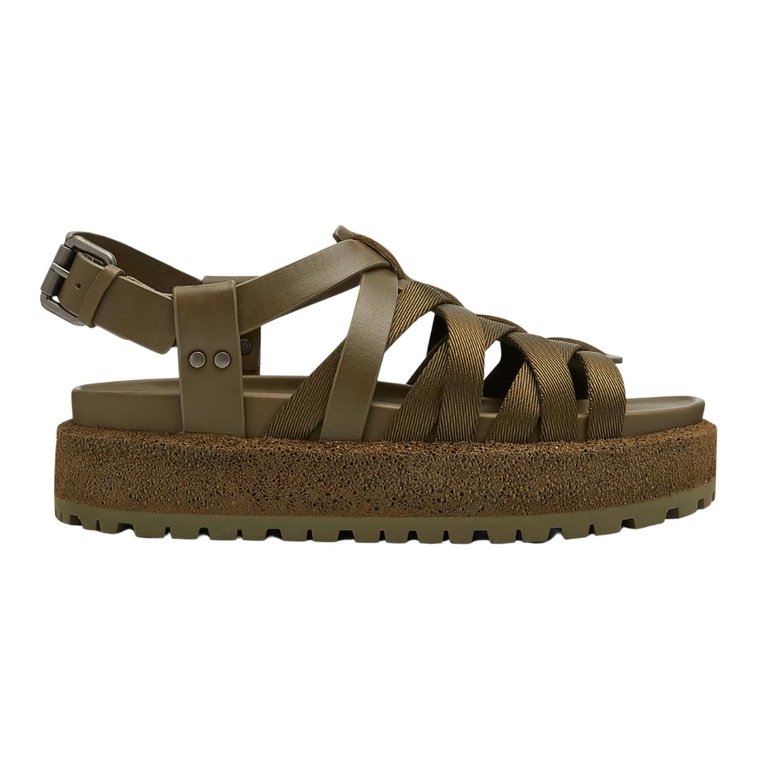 Women's Park Sandal In Military Olive - Military Olive