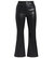 Women Casey High Rise Ankle Flare Jeans Stretch Coated Denim - Black
