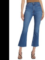 Women Casey High-Rise Ankle Flare Jeans - Cindy Blue
