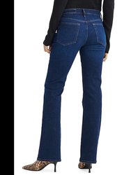 Women Clarissa Peyton Bootcut Cotton Denim Jeans Blue