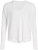 Women Classic Fit White Hudson V-Neck Pullover Long Sleeve Shirt Top