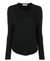 Women Hudson The Knit Vee Drop Shoulder Long Sleeve Tee - Black - Black