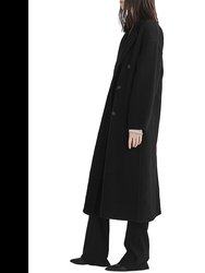 Women Thea Italian Wool Splittable Coat Black Winter Outerwear