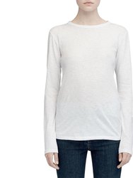 Women's The Slub Long Sleeve White T-Shirt - White