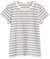 Women's The Slub Stripe Short Sleeve Crew Neck T-Shirt, White - White
