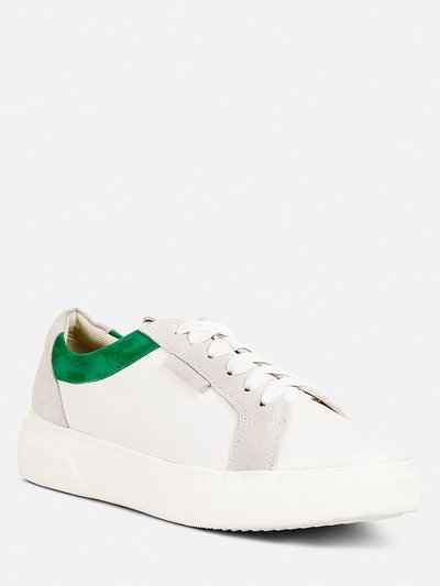 Rag & Co Endler Color Block Leather Sneakers In Green product