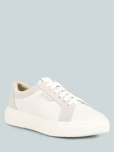 Rag & Co Endler Color Block Leather Sneakers In White product