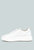 Magull Solid Lace Up Leather Sneakers In White