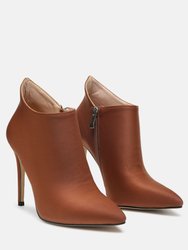 Melba Pointed Toe Stiletto Boot - Brown