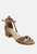 Nicola Taupe Block Heel Sandal - Taupe