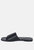 Tatami Black Soft Leather Classic Leather Slide Flats