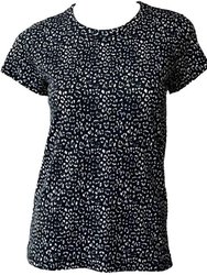 All Over Leopard Tee Blackmult - Black