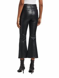 Casey Coated High-Rise Ankle Flare Jean