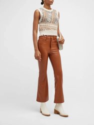 Casey Faux Leather Flare Pants