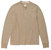 Men's Classic Cotton Long Sleeve Henley - Taupe - Taupe