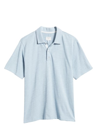 rag & bone Men's Classic Flame Polo Shirt, Desert Blue product