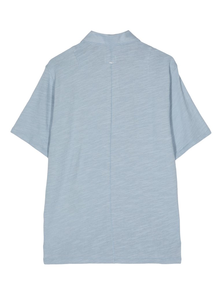 Men's Classic Flame Polo Shirt, Desert Blue