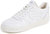 Men's Retro Court Sneakers, White White Lace Up leather Shoes