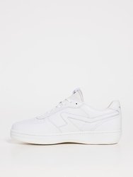 Men's Retro Court Sneakers, White - White