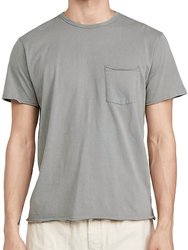 Miles Tee In Principle Jersey Short Sleeve T-Shirt - Blue Grey