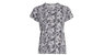 rag & bone Women's All Over Snake design Tee Black/White - Multicolor