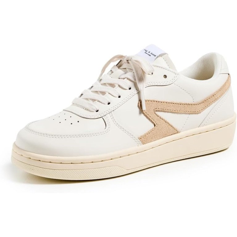 rag & bone Women's Retro Court Sneakers, Dune - Dune