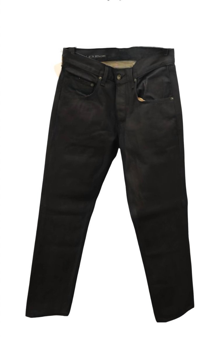 Slim Straight Leg Jean - Brown Denim - Brown Denim