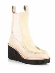 Sloane Suede & Leather Chelsea Boots - Beige Paloma