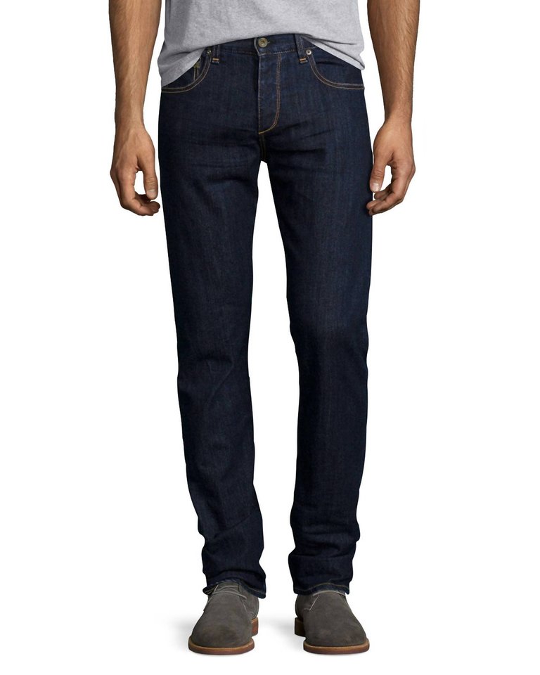 Standard Issue 5 Pocket Fit 3 Heritage Slim Straight Leg Jeans - Dark Blue