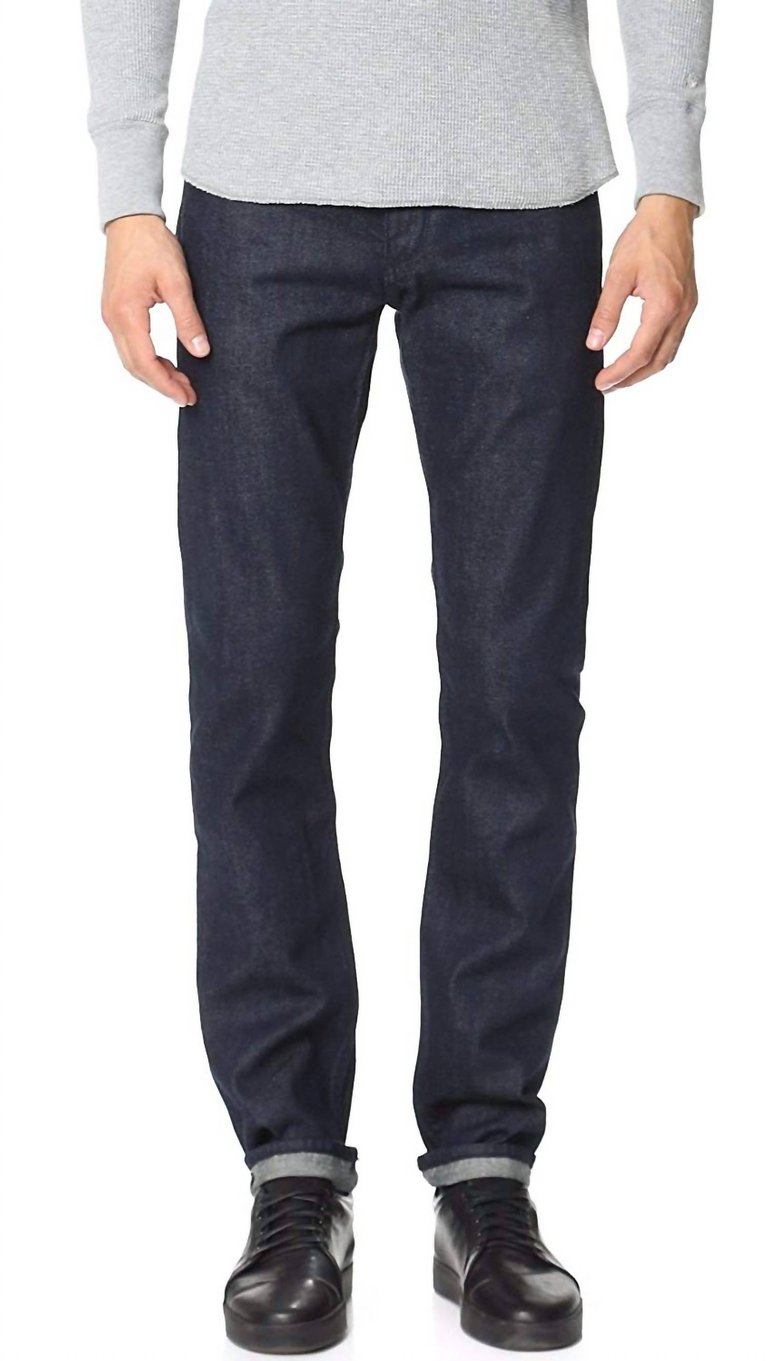 Standard Issue Tonal Selvedge 5 Pocket Style Jeans - Black