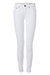 Women Coated Capri Skinny Jeans - White