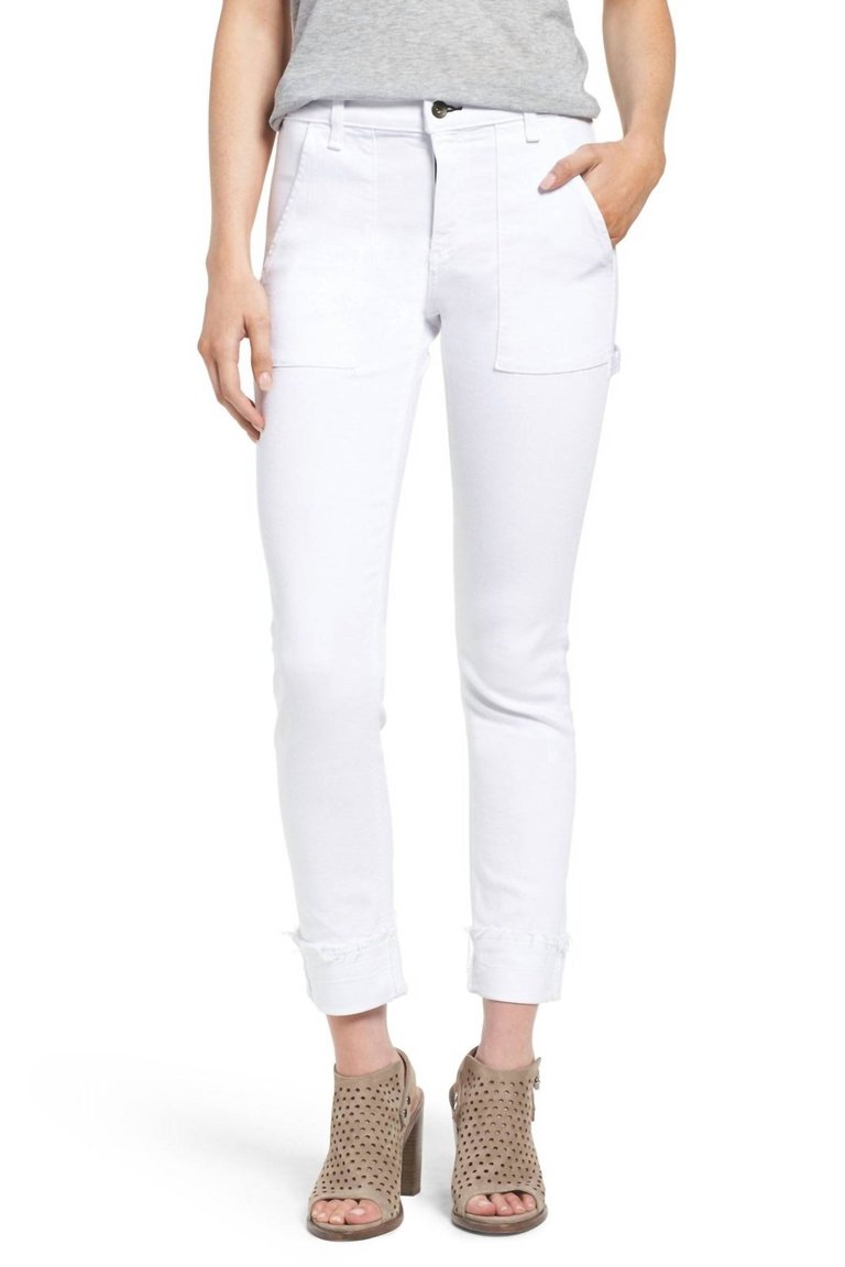 Women Dre Carpenter Skinny Jeans - Aged Bright White