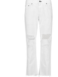 Women'S X Boyfriend Distressed Jean - White