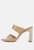 Alodia Slim Block Heel Sandals in Taupe