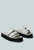 Aniston Buckled Flatform White Slip-on Sandal - White