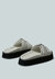 Aniston Buckled Flatform White Slip-on Sandal