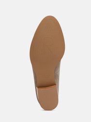 Anna Taupe Suede Leather Loafers