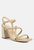 Artha Open Square Toe Block Heel Sandals In Taupe - Taupe