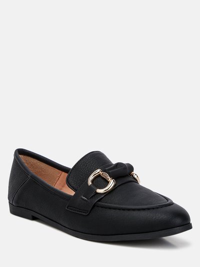 Rag & Co Asher Horsebit Embellished Loafers In Black product