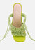 Beroe Green Braided Handcrafted Lace Up Sandal