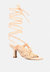 Beroe Latte Braided Handcrafted Lace Up Sandal - Latte