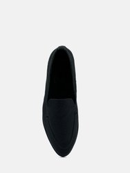 Bougie Black Organic Canvas Loafers