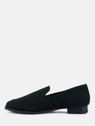 Bougie Black Organic Canvas Loafers