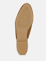 Calico Tan Organic Canvas Mules