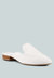 Calico White Organic Canvas Mules - White