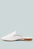 Calico White Organic Canvas Mules