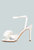 Chaumet White Rose Bow Embellished Sandals